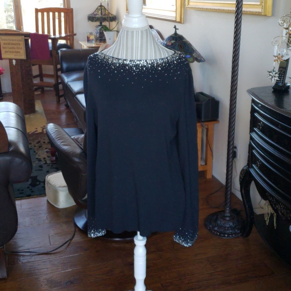 St John Evening bling sweater top